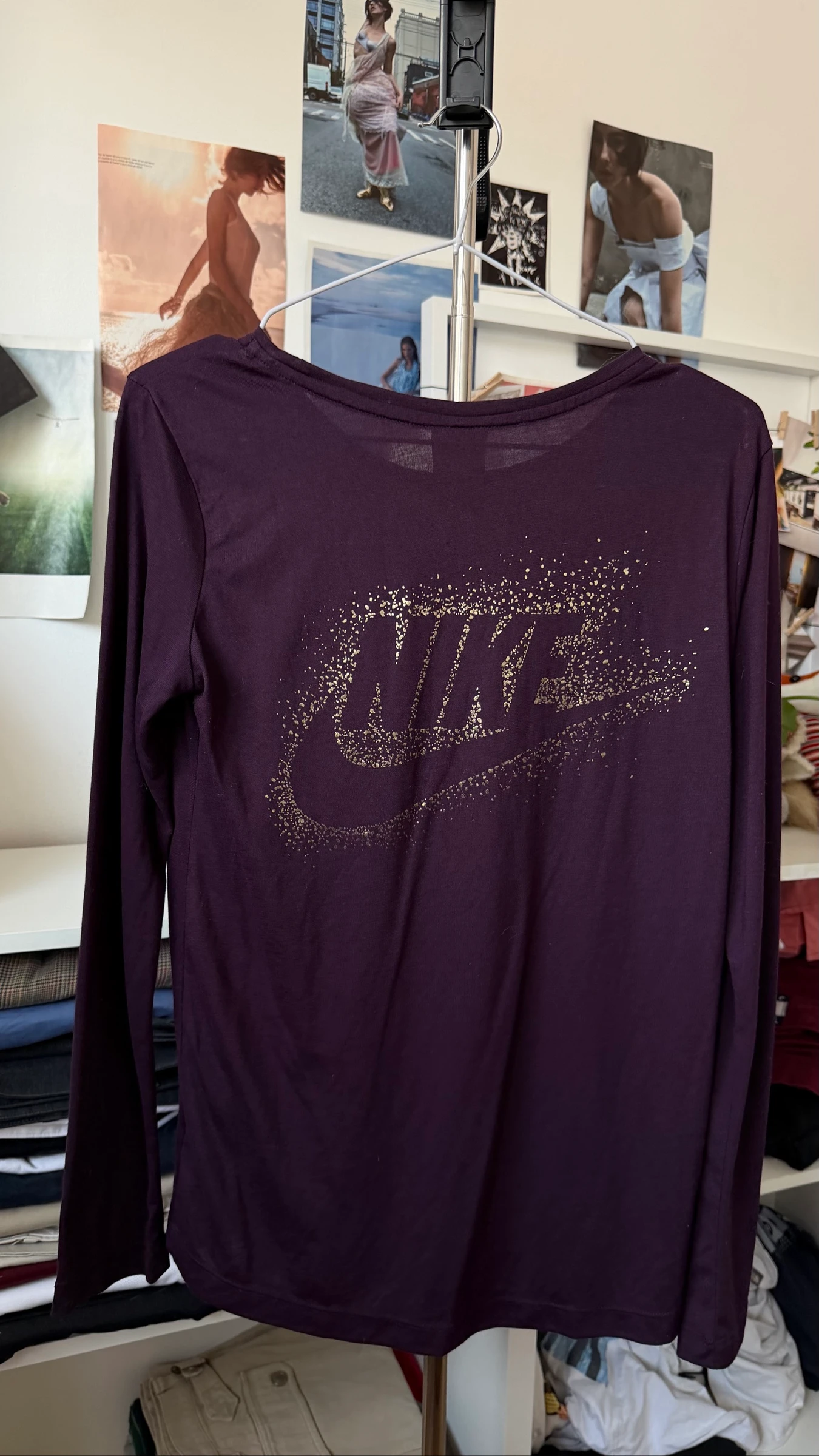 Paarse Nike lange mouw T-shirt maat XS – photo 4